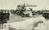 An illustration from Building the emergency fleet; a historical narrative of the problems and achievements of the United States shipping board emergency fleet corporation (1920)