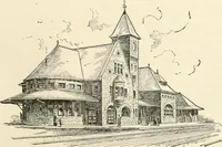 An illustration from Buildings and structures of American railroads. A reference book for railroad managers, superintendents, master mechanics, engineers, architects, and students (1893)