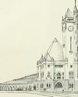 An illustration from Buildings and structures of American railroads. A reference book for railroad managers, superintendents, master mechanics, engineers, architects, and students (1893)