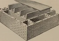 An illustration from Building stone, lathing, plastering, and tiling, common brickwork, ornamental brickwork and terra cotta : lighting fixtures, use and design of lighting fixtures, architectural design (1909)