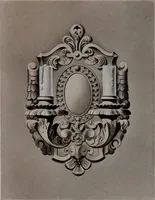 An illustration from Building stone, lathing, plastering, and tiling, common brickwork, ornamental brickwork and terra cotta : lighting fixtures, use and design of lighting fixtures, architectural design (1909)