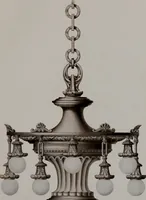 An illustration from Building stone, lathing, plastering, and tiling, common brickwork, ornamental brickwork and terra cotta : lighting fixtures, use and design of lighting fixtures, architectural design (1909)