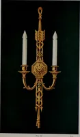 An illustration from Building stone, lathing, plastering, and tiling, common brickwork, ornamental brickwork and terra cotta : lighting fixtures, use and design of lighting fixtures, architectural design (1909)