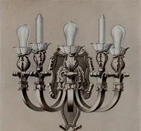 An illustration from Building stone, lathing, plastering, and tiling, common brickwork, ornamental brickwork and terra cotta : lighting fixtures, use and design of lighting fixtures, architectural design (1909)