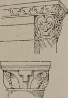 An illustration from Building stone, lathing, plastering, and tiling, common brickwork, ornamental brickwork and terra cotta : lighting fixtures, use and design of lighting fixtures, architectural design (1909)