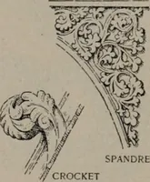 An illustration from Building stone, lathing, plastering, and tiling, common brickwork, ornamental brickwork and terra cotta : lighting fixtures, use and design of lighting fixtures, architectural design (1909)