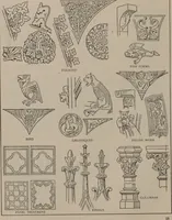 An illustration from Building stone, lathing, plastering, and tiling, common brickwork, ornamental brickwork and terra cotta : lighting fixtures, use and design of lighting fixtures, architectural design (1909)