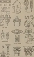 An illustration from Building stone, lathing, plastering, and tiling, common brickwork, ornamental brickwork and terra cotta : lighting fixtures, use and design of lighting fixtures, architectural design (1909)