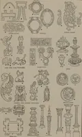 An illustration from Building stone, lathing, plastering, and tiling, common brickwork, ornamental brickwork and terra cotta : lighting fixtures, use and design of lighting fixtures, architectural design (1909)