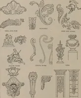 An illustration from Building stone, lathing, plastering, and tiling, common brickwork, ornamental brickwork and terra cotta : lighting fixtures, use and design of lighting fixtures, architectural design (1909)