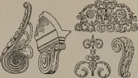An illustration from Building stone, lathing, plastering, and tiling, common brickwork, ornamental brickwork and terra cotta : lighting fixtures, use and design of lighting fixtures, architectural design (1909)
