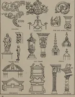 An illustration from Building stone, lathing, plastering, and tiling, common brickwork, ornamental brickwork and terra cotta : lighting fixtures, use and design of lighting fixtures, architectural design (1909)