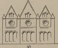 An illustration from Building stone, lathing, plastering, and tiling, common brickwork, ornamental brickwork and terra cotta : lighting fixtures, use and design of lighting fixtures, architectural design (1909)