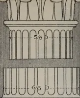 An illustration from Building stone, lathing, plastering, and tiling, common brickwork, ornamental brickwork and terra cotta : lighting fixtures, use and design of lighting fixtures, architectural design (1909)