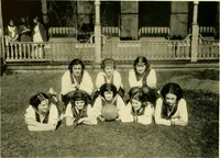 An illustration from Bukresco college annual guide; (1922)