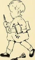 An illustration from Bukresco college annual guide; (1922)