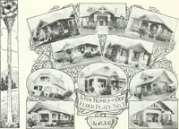 An illustration from Bungalows and cottages in Southern California. Presenting house and plans as built and streets and tracts as developed by the Los Angeles Investment Company (1909)