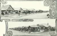 An illustration from Bungalows and cottages in Southern California. Presenting house and plans as built and streets and tracts as developed by the Los Angeles Investment Company (1909)