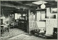 An illustration from Bungalows and cottages in Southern California. Presenting house and plans as built and streets and tracts as developed by the Los Angeles Investment Company (1909)