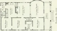 An illustration from Bungalows and cottages in Southern California. Presenting house and plans as built and streets and tracts as developed by the Los Angeles Investment Company (1909)