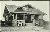 An illustration from Bungalows and cottages in Southern California. Presenting house and plans as built and streets and tracts as developed by the Los Angeles Investment Company (1909)
