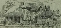 An illustration from Bungalows and cottages in Southern California. Presenting house and plans as built and streets and tracts as developed by the Los Angeles Investment Company (1909)