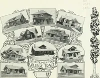 An illustration from Bungalows and cottages in Southern California. Presenting house and plans as built and streets and tracts as developed by the Los Angeles Investment Company (1909)
