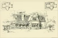 An illustration from Bungalows and country residences; a series of designs, and examples of executed works (1901)