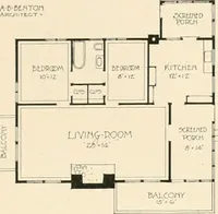 An illustration from Bungalows; their design, construction and furnishing, with suggestions also for camps, summer homes and cottages of similar character (1911)