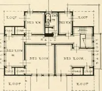 An illustration from Bungalows; their design, construction and furnishing, with suggestions also for camps, summer homes and cottages of similar character (1911)