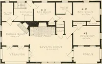 An illustration from Bungalows; their design, construction and furnishing, with suggestions also for camps, summer homes and cottages of similar character (1911)