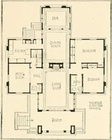 An illustration from Bungalows; their design, construction and furnishing, with suggestions also for camps, summer homes and cottages of similar character (1911)