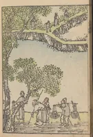 An illustration from Bunpō sansui ikō (1824)