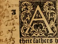 An illustration from The Byble : that is to saye, all the holye Scripture, in whiche are contayned the olde and new Testament : truly and purely translated into Englishe : & now lately with great industry & diligence recognysed .. (1551)