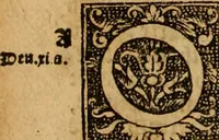 An illustration from The Byble : that is to saye, all the holye Scripture, in whiche are contayned the olde and new Testament : truly and purely translated into Englishe : & now lately with great industry & diligence recognysed .. (1551)