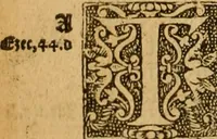 An illustration from The Byble : that is to saye, all the holye Scripture, in whiche are contayned the olde and new Testament : truly and purely translated into Englishe : & now lately with great industry & diligence recognysed .. (1551)