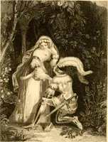 An illustration from The Byron gallery of highly finished engravings, illustrating Lord Byron's works. With selected beauties from his poems. Elucidated by historical and critical notices; together with a sketch of his life, containing important and unpublished matter (1849)