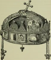 An illustration from Die byzantinischen Zellenschmelze der Sammlung Dr. Alex. von Swenigorodskoï und das darüber veröffentlichte Prachtwerk : archäologisch-kunstgeschichtliche Studie (1896)