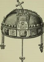 An illustration from Die byzantinischen Zellenschmelze der Sammlung Dr. Alex. von Swenigorodskoï und das darüber veröffentlichte Prachtwerk : archäologisch-kunstgeschichtliche Studie (1896)