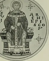An illustration from Die byzantinischen Zellenschmelze der Sammlung Dr. Alex. von Swenigorodskoï und das darüber veröffentlichte Prachtwerk : archäologisch-kunstgeschichtliche Studie (1896)