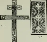 An illustration from Die byzantinischen Zellenschmelze der Sammlung Dr. Alex. von Swenigorodskoï und das darüber veröffentlichte Prachtwerk : archäologisch-kunstgeschichtliche Studie (1896)