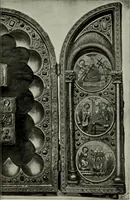 An illustration from Die byzantinischen Zellenschmelze der Sammlung Dr. Alex. von Swenigorodskoï und das darüber veröffentlichte Prachtwerk : archäologisch-kunstgeschichtliche Studie (1896)