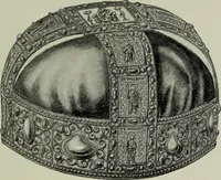 An illustration from Die byzantinischen Zellenschmelze der Sammlung Dr. Alex. von Swenigorodskoï und das darüber veröffentlichte Prachtwerk : archäologisch-kunstgeschichtliche Studie (1896)