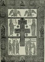An illustration from Die byzantinischen Zellenschmelze der Sammlung Dr. Alex. von Swenigorodskoï und das darüber veröffentlichte Prachtwerk : archäologisch-kunstgeschichtliche Studie (1896)