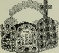 An illustration from Die byzantinischen Zellenschmelze der Sammlung Dr. Alex. von Swenigorodskoï und das darüber veröffentlichte Prachtwerk : archäologisch-kunstgeschichtliche Studie (1896)