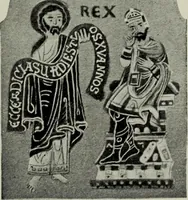 An illustration from Die byzantinischen Zellenschmelze der Sammlung Dr. Alex. von Swenigorodskoï und das darüber veröffentlichte Prachtwerk : archäologisch-kunstgeschichtliche Studie (1896)