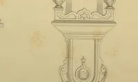 An illustration from The Cabinet-Maker's Assistant, a series of original designs for modern furniture, with descriptions and details of construction, preceded by practical observations on the materials and manufacture of cabinet-work, and instructions in drawing adapted to the trade (1853)