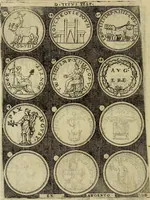 An illustration from Omnivm Caesarvm verissimae imagines ex antiqvis nvmismatis desvmptae : addita per brevi cvivsque vitae descriptiones ac diligenti eorvm, qvae reperiri potvervnt nvmismatvm, aversae partis delineatione. Libri primi (1554)