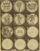 An illustration from Omnivm Caesarvm verissimae imagines ex antiqvis nvmismatis desvmptae : addita per brevi cvivsque vitae descriptiones ac diligenti eorvm, qvae reperiri potvervnt nvmismatvm, aversae partis delineatione. Libri primi (1554)