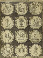 An illustration from Omnivm Caesarvm verissimae imagines ex antiqvis nvmismatis desvmptae : addita per brevi cvivsque vitae descriptiones ac diligenti eorvm, qvae reperiri potvervnt nvmismatvm, aversae partis delineatione. Libri primi (1554)